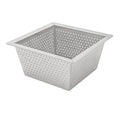 Leyso Stainless Steel Floor Sink Top Hang Basket Strainer Sink Drain Cover 10” x 10” x 4-3/4” for Kitchen, Restaurant, Bar, Buffet (4-3/4"H SS) - style: 4-3/4"H SS