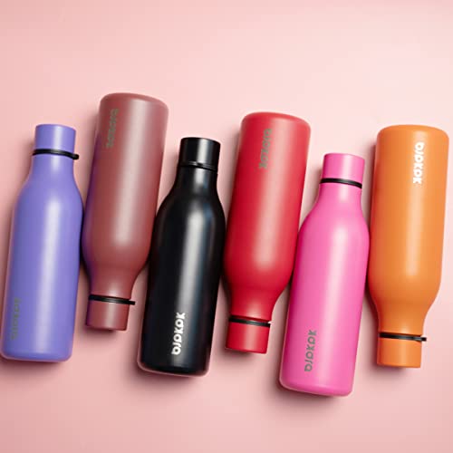 BJPKPK Insulated Water Bottles, 18 oz Stainless Steel Metal Water Bottle with Strap, BPA Free Leak Proof Jugs, Mugs, Flasks, Reusable Thermal Flasks for Sports & Travel, Red - color: Red, size: 18 Ounces, style: 18oz