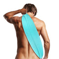 Evridwear Exfoliating Back Scrubber for Shower, Back Washer for Men Women | Loofah with Handle, Extended Length, Stretchable, Deep Cleansing for Hard-to-Reach Areas, Skin Massage (Angel Blue) - size: Angel Blue Back Scrubber