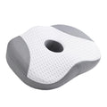 Idle Hippo Hot Tub Booster Seat, 4D Air Mesh Hot Tub Pillow with Powerful 6 Non-Slip Suction Cups, Ergonomic Booster Cushion, Quick Dry Spa Pillow for Indoor Outdoor Hot Tub-White/Grey - color: White
