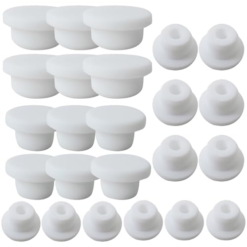 Bathtub Jet Covers for 12mm 14mm 16mm 22-23mm Bathtub Hole Diameter, Silicone Hole Plug (4 Size T13,T15,T17,T24, Each Size 6pcs, Total 24pcs a Set) by YTXXDEUS