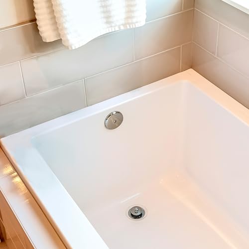 Westbrass Pull & Drain Sch. 40 PVC Bath Waste with One-Hole Top Elbow, Polished Nickel, D49721-05 - color: Polished Nickel, size: 1 Pack