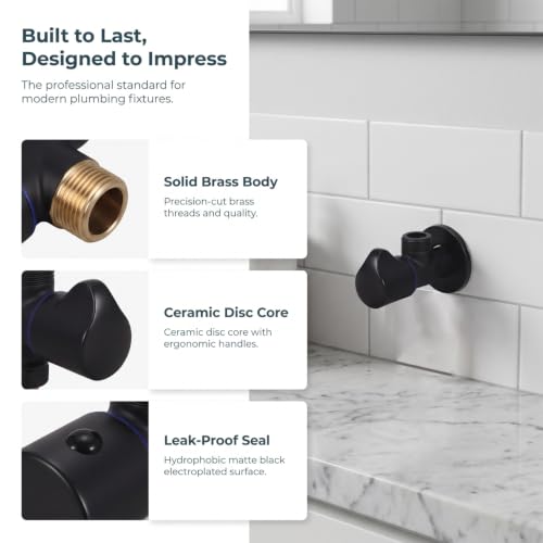 DOITOOL 2-Pack Flow Control Water Pressure Reducing Valve Hand Held Sprayer Shower Head Shut off Control 3.34X1.45X1.06In Compact Design for Bathroom Kitchen Plumbing