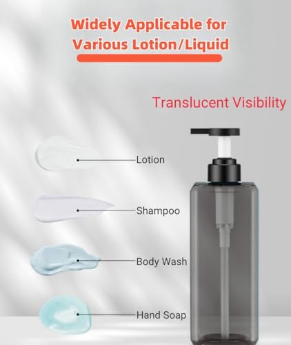Shampoo and Conditioner Dispensers 25OZ Refillable Large Shower Bottles 2Pack Hand Soap Dish Soap Dispenser with Waterproof Labels Square Pump Bottle for Bathroom and Kitchen- Gray, 750ml - color: Gray - 2pack 25oz