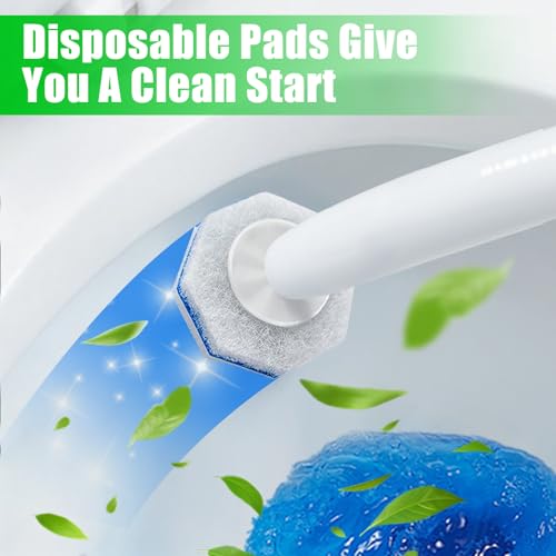 40 Count Toilet Bowl Wand Refills for Clorox, 4X Cleaning Power Toilet Bowl Cleaner Refill Pads for Clorox Wand System, Disposable Toilet Brush for Bathroom Cleaning - size: 1 Count (Pack of 40)