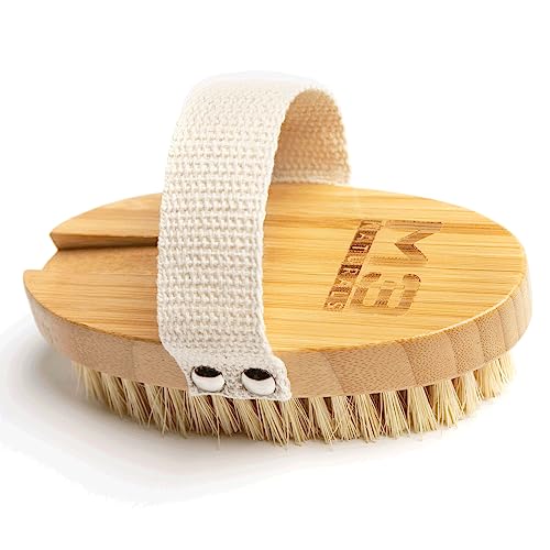 Firm Dry Brush & Shower Brush for Body - Handheld Back Scrubber Body Brush Exfoliator & Dead Skin Remover for Body Firm & Tighten Skin Improve Circulation for Men & Women by M3 - size: Firm Dry Brush
