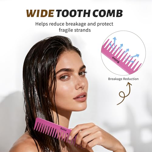 4Pcs Detangling Brush Set for Women - Paddle Brush for Wet or Dry Straight, Long, Thick, Curly, Natural Hair, No More Tangles (Pink) - color: Pink