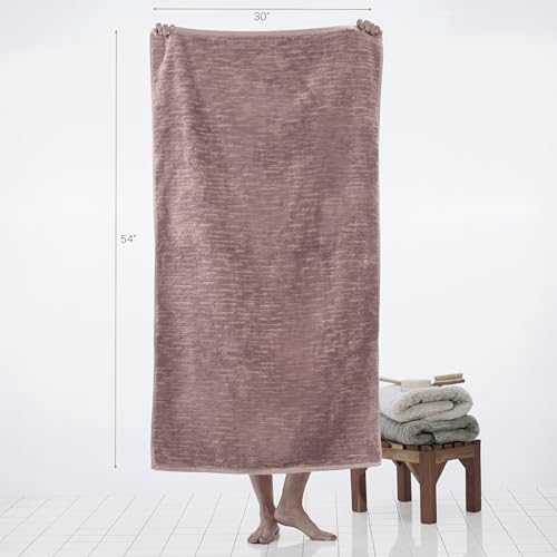 SKL Home CloudSoft 100% Cotton Luxury 6-Piece Towel Set, 600 GSM, Ultra Plush & Absorbent - 2 Bath Towels, 2 Hand Towels, 2 Washcloths, Clay - color: Clay, style: 6-Piece Towel Set