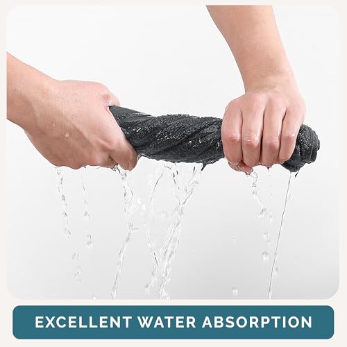 Casa Platino Wash Cloths Pack of 6-100% Cotton Washcloths for Daily use - 13"x13"- Soft, Gentle on Skin, Durable Stitching & Absorbent - Designed for Everyday Showers and Cleansing - Cool Grey - color: 01: Cool Grey, size: 6 Piece Wash Cloth