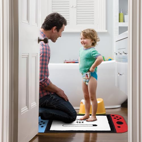 Gaming Bath Mat, Gamer Bath Rugs Non-Slip Absorbent PlayStation Rug Video Game Rug for Bathroom Floor Tub Kids Bathroom Rugs - color: Blue-white-red
