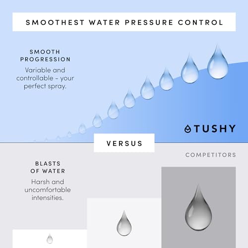 TUSHY Fresh Ultra-Slim Starter Bidet Attachment for Toilet | Non-Electric, Adjustable Water Pressure, Cool Water Rear Wash, Self-Cleaning | Elongated & Round Toilets, 10 Min Install, Matte Brass - color: Matte Brass Knob, style: Single Nozzle