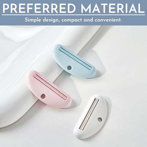 20pcs Plastic Toothpaste Squeezer 4-Color Toothpaste Tube Squeezer Cute Plastic Tube Squeezer Bracket, Multi Functional Toothpaste Squeezer, Used for Squeezing Residual Cleansing Milk Cosmetics