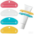 4 Pack Toothpaste Tube Squeezer - Hanging Toothpaste Roller Dispenser with Clips, Toothpaste Saver and Organizer for Bathroom, Kitchen, Travel