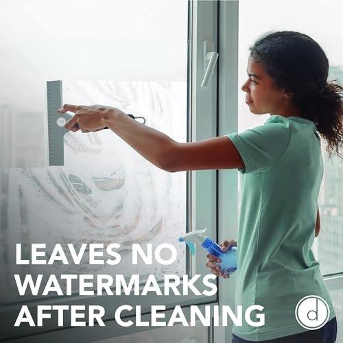 Squeegee for Shower Door, Car Windshield, and Glass Window - 2 Extra Silicone Replacement Blades - Foam Handle - Gray - color: Gray, size: Plastic