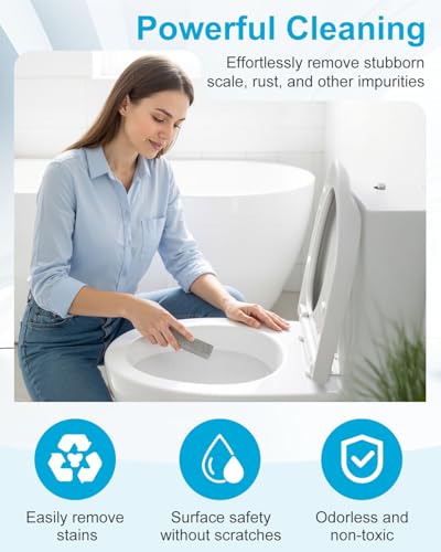 16 Packs Pumice Stone Toilet Bowl Cleaner,Remover Hard Water Rings and Stains, Pumice Stone for Cleaning Stove,Toilet, Oven, Bathroom, Grill, Kitchen, Sink - style: 16 Pcs