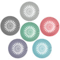 KTOJOY Bathroom Sink Drain Strainers, Hair Catcher Shower Drain Covers Protector - Flexible TPR Material, Multi-Color for Tub Shower Sink, 6 Pack