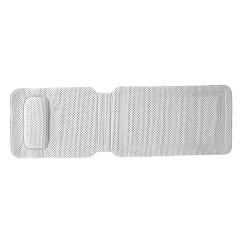Bathtub Pillows, Full Body Bath Pillow 50x14 Soft Long Bath Pillow Non-Slip Bath Pillows for Tub Cozy PVC Full Body Pillow with Suction Cups Luxury Bath Pillows for Tub Neck Head