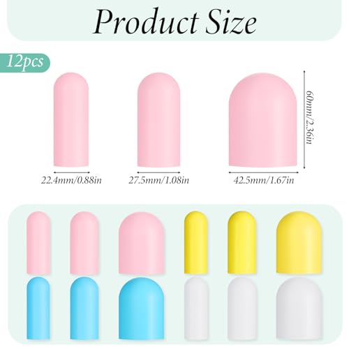12 PCS Silicone Bottle Covers Travel Essentials, Leak Proof Elastic Sleeves Travel Size Toiletries Accessories Holiday Essentials for Women, Multiple Sizes Cover Suit for Shampoo Lotion Leak Proofing