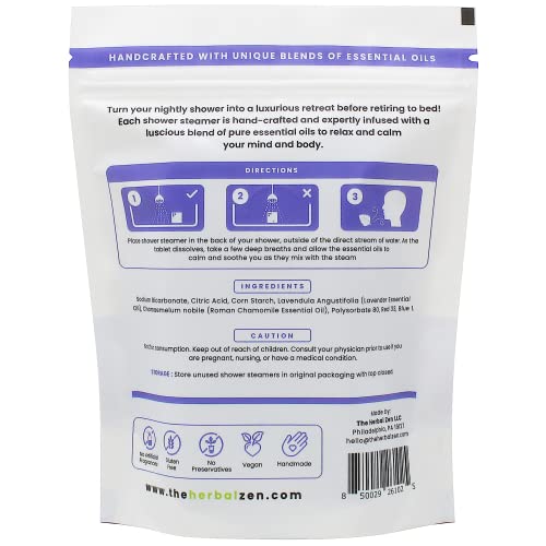 Aromatherapy Shower Steamer Gift Set - USA Made Mothers Day Gift for Mom - Shower Bomb Tablets Made with Soothing Natural Essential Oils - Relaxation Gift for Women and Men - style: Lavender Combo