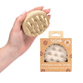 Scalp Massager Shampoo Brush for Hair Growth & Stress Relief | Soft Silicone Scalp Scrubber for Deep Cleansing & Exfoliation (Beige) - color: Beige