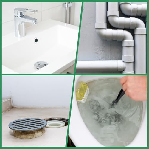 uxcell 1 Pcs Drain Clog Remover 314.9 inch 8 M 10mm Thick, Drain Augers Hair Remover Spring Cable with Electric Drill Connector, Plumbing Snake for Kitchen Sink, Bathtub Drain Toilet - size: 314.9 Inch