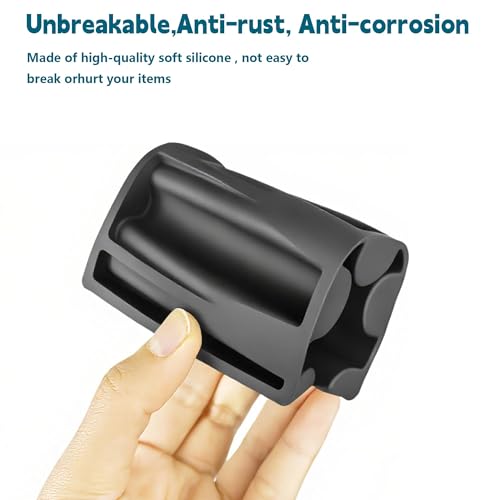 Silicone Soap Dish,Self Draining Soap Holder Perfect for Shower,Bathroom Sink,Kitchen Sink & Travel,Non-Slip Bar Soap Holder Extend Soap Life,Keep Soap Bars Dry & Easy Cleaning Black-3Pcs - color: Black-3pcs