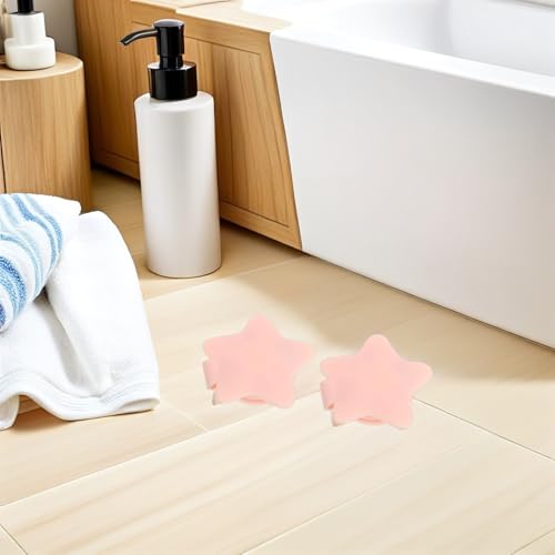 BESPORTBLE 6pcs Pink Silicone Bathtub Drain Stoppers for Babies – Anti-Overflow Water Plug Bath Accessories Set with Fixed Seal for Bathtubs