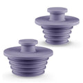 Aluvor Bathtub Stopper Drain Plug Bathroom Tub Plug Sink Stopper 2pcs | Silicone Bathtub Drain Plug Tub Drain Stopper Washbasin Stopper - color: Purple, size: Large+Small