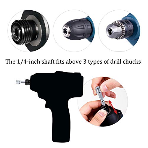 Kichwit 4 Inch Drill Power Brush Tile Scrubber Scouring Pads Cleaning Kit, 2 Inch Small Brush Included, Heavy Duty Household Cleaning Tool (Drill NOT Included) - size: 4 Inch + 2 Inch