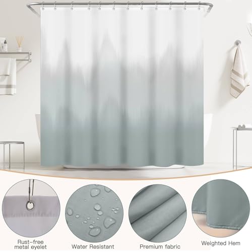 iMucci Bathroom Accessories Bathroom Sets with Shower Curtain, Bath Towel Set, Trash Can, Toilet Brush, Soap Dispenser, Bathroom Accessories Set Complete - size: Bath Set+Shower Curtain+Bath Towel Set, style: Grey