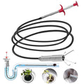 Drain Snake，116" Flexible Grabber Claw Tool Reacher Drain Snake Hair Drain Clog Remover for Toilet Sewer Shower Kitchen Bathroom Tub Clogged Drains Opener Cleaning Tool - style: 116 IN