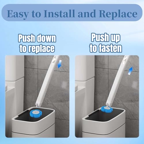 Disposable Toilet Brush Refills 36 PCS, Toilet Bowl Wand Brush Refills for Toilet Cleaning, Disposable Toilet Cleaner Refill Pads for Washroom Bathroom Cleaning