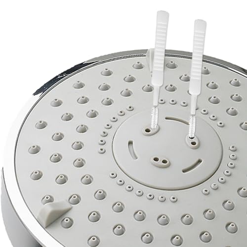 80pcs Shower Head & Nozzle Cleaning Tools, Including 30 Cleaning Brushes & 50 Shower Hole Brushes, Practical Unclogger Picks for Small Holes, Sink Gaps, and Showerhead Cleaner (Red, White)