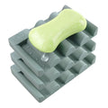 Silicone Soap Dish,Self Draining Soap Holder Perfect for Shower,Bathroom Sink,Kitchen Sink & Travel,Non-Slip Bar Soap Holder Extend Soap Life,Keep Soap Bars Dry & Easy Cleaning Green-3Pcs - color: Green-3pcs