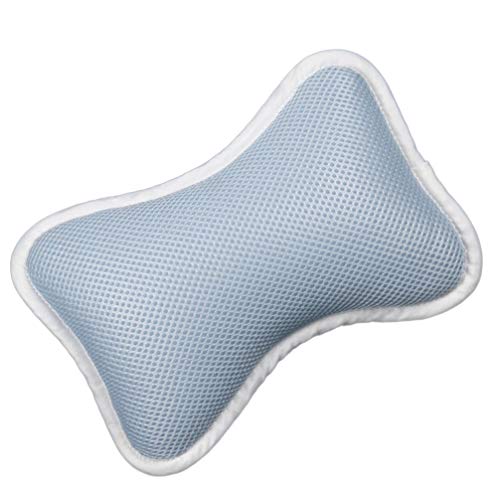 SUPVOX Bathtub Pillow with Non-Slip Suction Cups for Neck and Shoulder Support Fits Standard Oval and Straight Bathtubs Spa and Home Bath Cushion 11.41X7.08X2.95 Inches