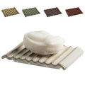 Zoeeker Soap Holder, Ceramic Bar Soap Dishes Soap Saver for Bathroom, Shower, Sink, Kitchen, Countertop, Bath Tub, Keep Soap Bars Dry, White - color: Beige White, size: Wave