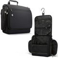 VENTURE 4TH Hanging Travel Toiletry Bag for Women & Men – Large Toiletry Organizer with 18 Compartments, Removable TSA Pouch, Travel Wash Bag for Toiletries, Makeup & Shaving Kit (Black) - color: Black