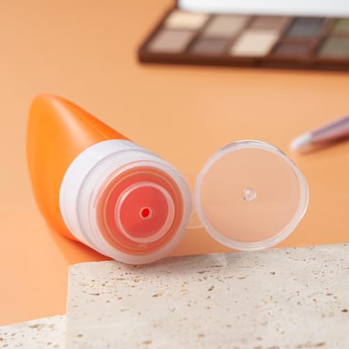 INSFIT Travel Bottles for Toiletries, TSA Approved 3oz Travel Size Containers, BPA Free Leak Proof Squeezable Silicone Tubes for Shampoo Conditioner Lotion Body Wash with Labels - color: Orange 2oz, size: 2 Ounce