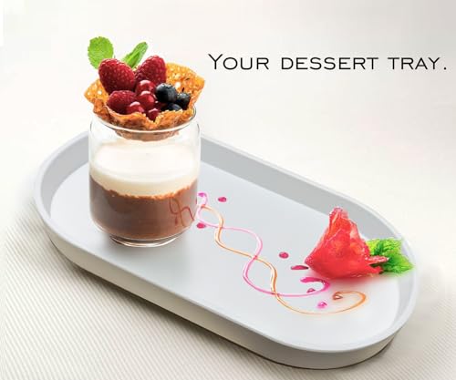 White Small Tray (10 inch), Oval Tray | Small Serving Tray for Countertop Organizer, Coffee Accessory , Soap, Perfume, Bathtub Bathroom Vanity Items - color: White, size: 10.2" x 5.5" x 1.1"