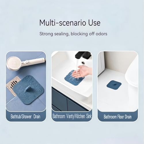 Bathtub Drain Stopper, Silicone Drain Cover for Kitchen,Bathroom and Laundry