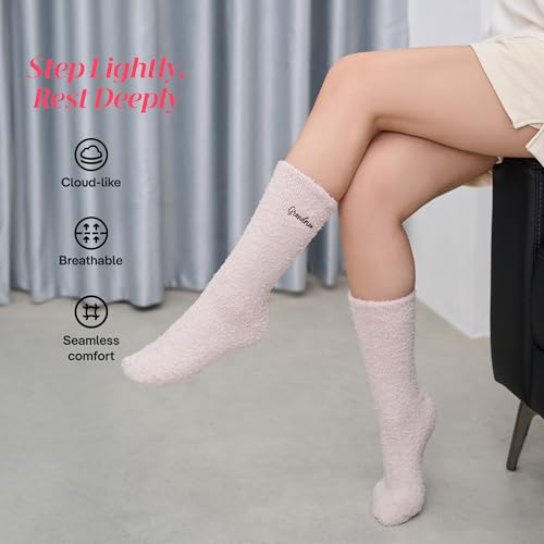 CoolMate Cozy Soft Cloud Socks, Fuzzy Socks for Women - color: B.05 - Grandma Beige