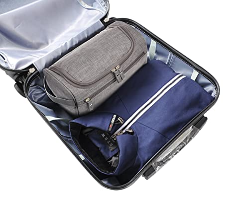 Vercord Mens Toiletry Bag Wash Travel Small Shaving Dop Kit Shower Bathroom Ditty Hygiene Bag Frosted Grey - color: Frosted Grey