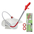50 Inch Toilet Snake Drain Auger Cleaner Tool, Upgraded Grabber Unclogger Tool, Toilet Auger Clog Remover Tool, Stainless Steel Telescoping Rod for Pick/Grab Objects Clogged in Toilet Pipes/Drain - style: 50inch Toilet Grabber Tool