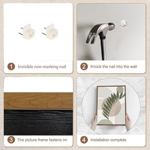 Bwodke Boho Wall Art, Framed Abstract Wall Art, Sage Green Canvas Wall Decor, Mid Century Line Leaf Geometric Pictures Set of 3, Minimalist Paintings, for Bedroom Living Room Bathroom 12"x16" - color: Sage Green, size: 12"x16"Natural