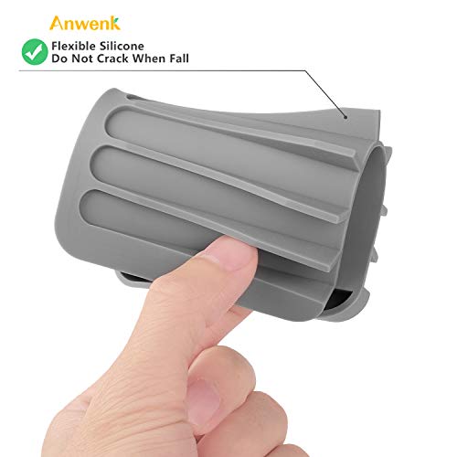 Anwenk 3-Pack Soap Holder for Shower Waterfall Drainer - Flexible Silicone for Shower/Bathroom/Kitchen/Counter Top, Keeps Soap Bars Dry & Clean - Easy to Clean - Grey - color: Grey