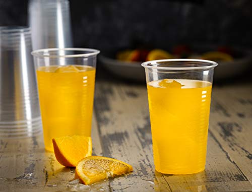 [80 Count] PlastiMade 9 Oz Clear Plastic Disposable Reusable Drinking Cups For Home, Office, Wedding, Events, Parties, Take Out, Water, Juice, Soda, Beer Cocktails (1 Pack) - color: 1 Pack, size: 9 Ounces