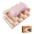 Silicone Soap Dish,Self Draining Soap Holder Perfect for Shower,Bathroom Sink,Kitchen Sink & Travel,Non-Slip Bar Soap Holder Extend Soap Life,Keep Soap Bars Dry & Easy Cleaning Pink-2Pcs - color: Pink-2pcs