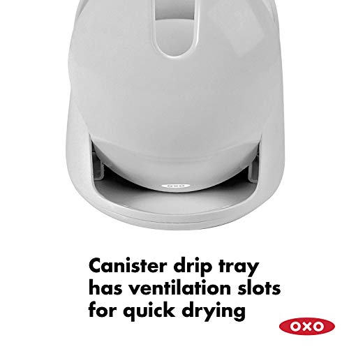 OXO Good Grips Compact Toilet Brush & Canister - Gray (Pack of 6) - color: Gray, size: 1 Count (Pack of 6)