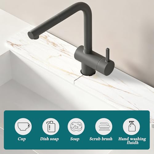 Mrcrypos Stone Faucet Mat for Kitchen Sink, 23.6" Fast Drying Sink Splash Guard White Marble Diatomite Mat Around Faucet Absorbent Stone Tray for Kitchen Bathroom Counter - size: 23.6" x 3.9"