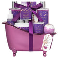 Spa Gift Basket Bath Spa Kit Spa Gifts for Women, Bath and Body Baskets Set | 10pc Self Care Kit Lavender Scent Birthday Gifts Skin Care Set, Christmas Gifts, Beauty kits Bridal Shower Self-care Home Spa
